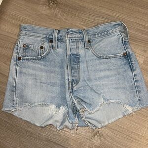 Light Blue LEVIS Denim Women's Shorts